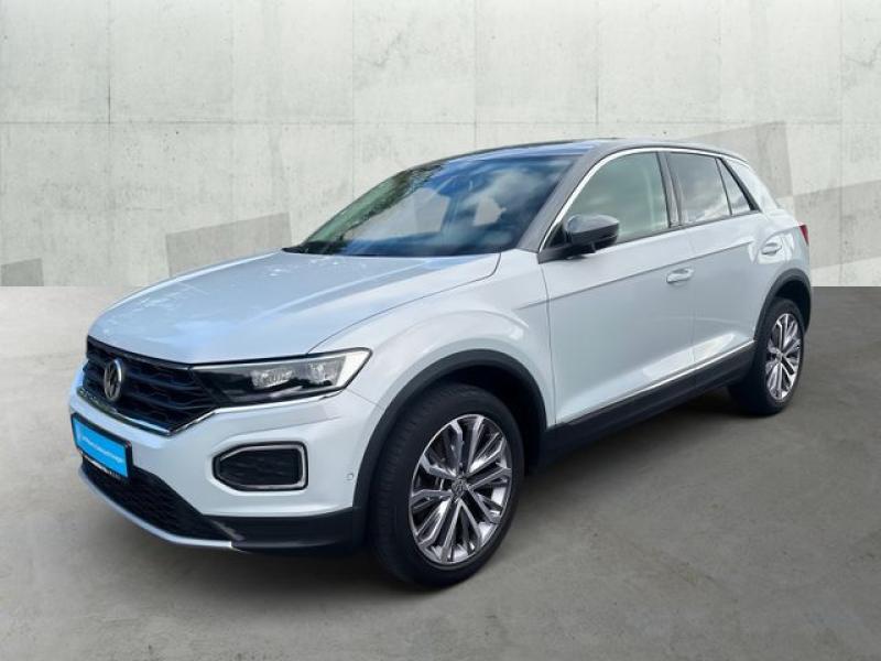 VW  T-Roc 2.0 TDI DSG IQ.DRIVE *AHK *ACC *BEATS *LED, White Silver Metallic