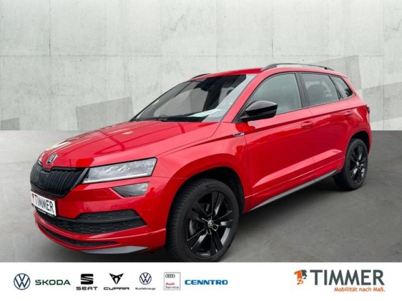 SKODA  Karoq 1.5 TSI Sportline *RKam*AHK*SHZ*PDC*Navi*L, Velvet Red Metallic