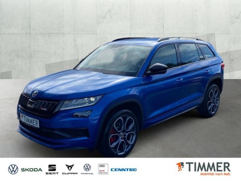 SKODA  Kodiaq 2.0 TDI DSG 4x4 RS *AHK *CANTON *VIRTUAL, Race-Blau Metallic