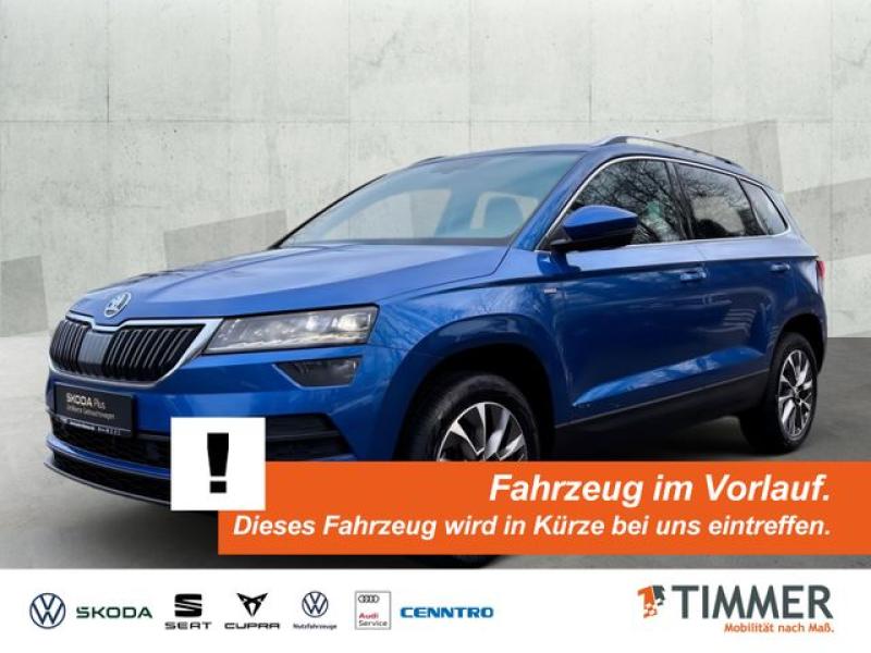 SKODA  Karoq 1.5 TSI DSG CLEVER *AHK *LED *ACC *PANO *, Race-Blau Metallic