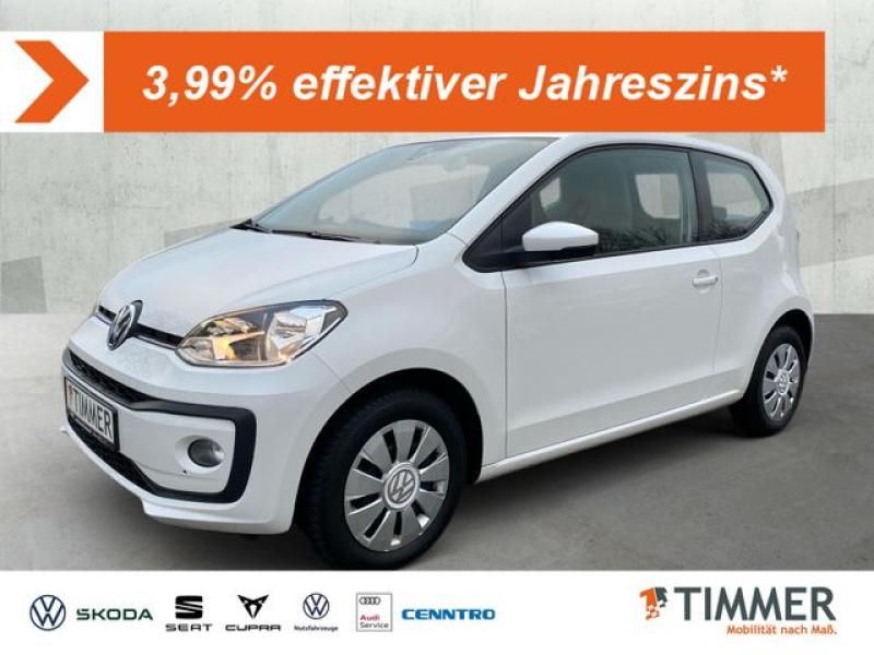 VW  up! 1.0 MOVE *SHZ *TEMPO *ALLWETTER *KLIMA *TELE, white