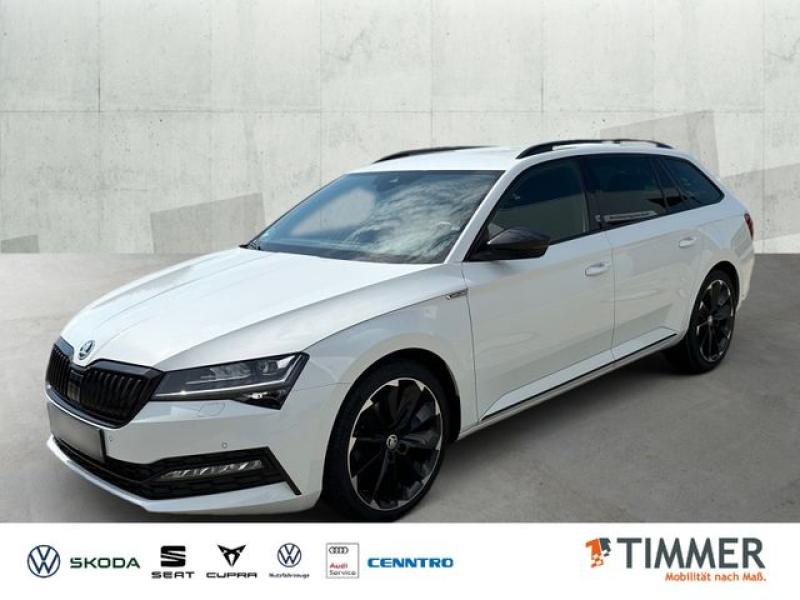 SKODA  Superb Combi 2.0 TDI DSG SPORTLINE *AHK *CANTON, Moon-Weiß Metallic