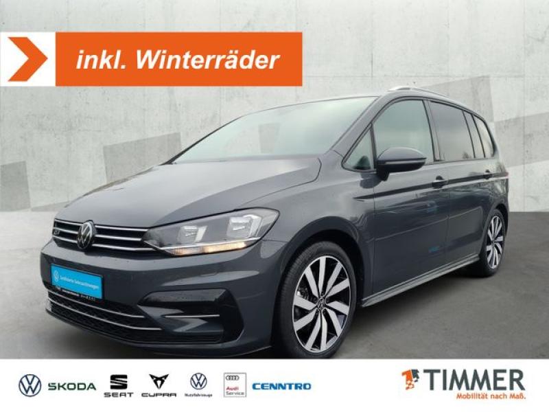 VW  Touran 1.5 TSI DSG R-LINE*7-SITZ *APP *ACC *RKAM, Delfingrau Metallic