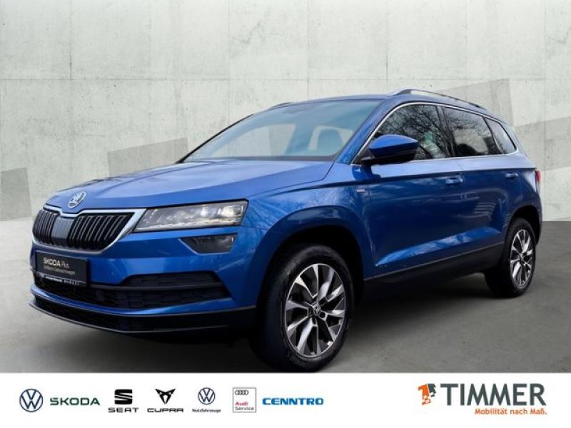 SKODA  Karoq 1.5 TSI DSG CLEVER *AHK *LED *ACC *PANO *, Race-Blau Metallic