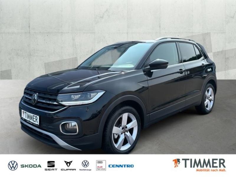 VW  T-Cross Style 1.0l TSI *APP-CON*DSG*RÜCKFAHRKAME, Schwarz