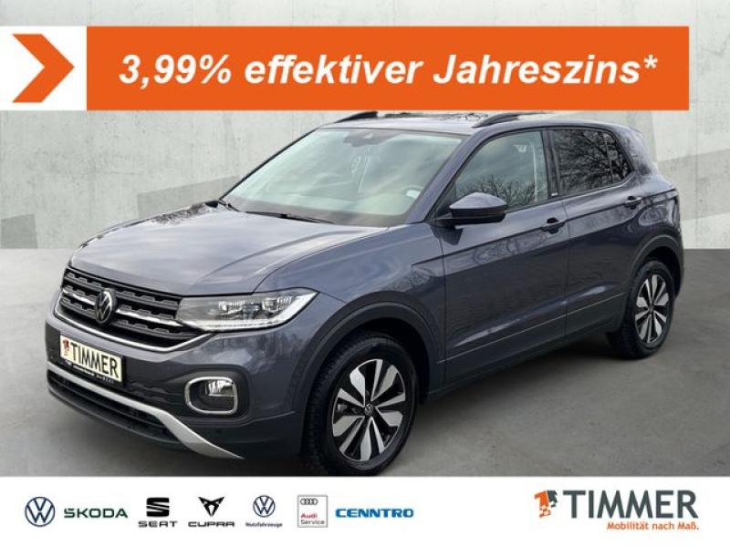 VW  T-Cross 1.0 TSI MOVE *AHK *LED *VIRTUAL *ACC *SH, Rauchgrau Metallic