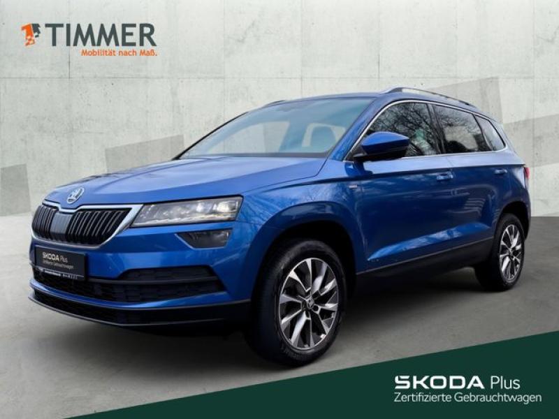 SKODA  Karoq 1.5 TSI DSG CLEVER *AHK *LED *ACC *PANO *, Race-Blau Metallic