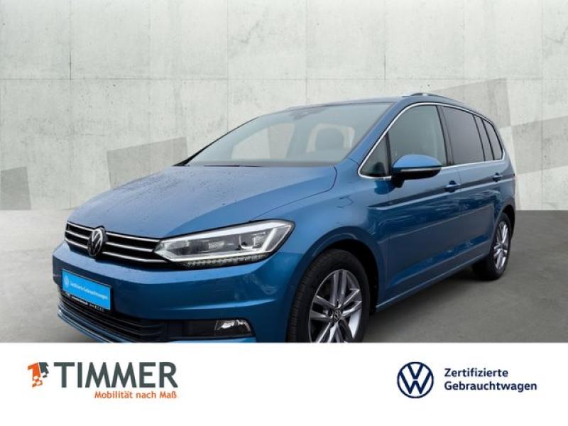 VW  Touran 1.5 TSI DSG HIGH *AHK *LED *ACC *RKAM *PA, Caribbean Blue Metallic