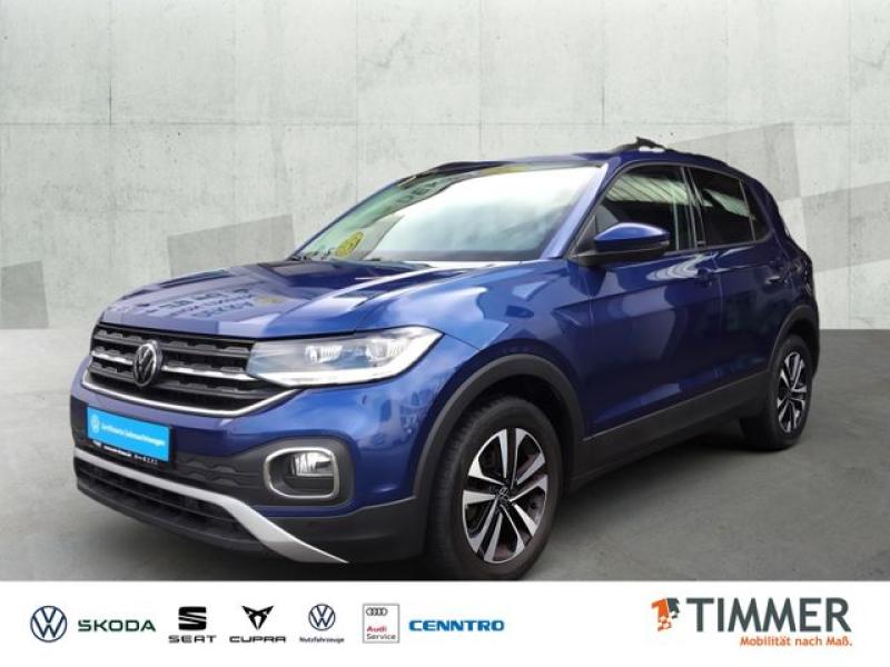 VW  T-Cross 1.0 TSI UNITED *LED *ACC *RKAM *SHZ *CLI, Reef Blue Metallic