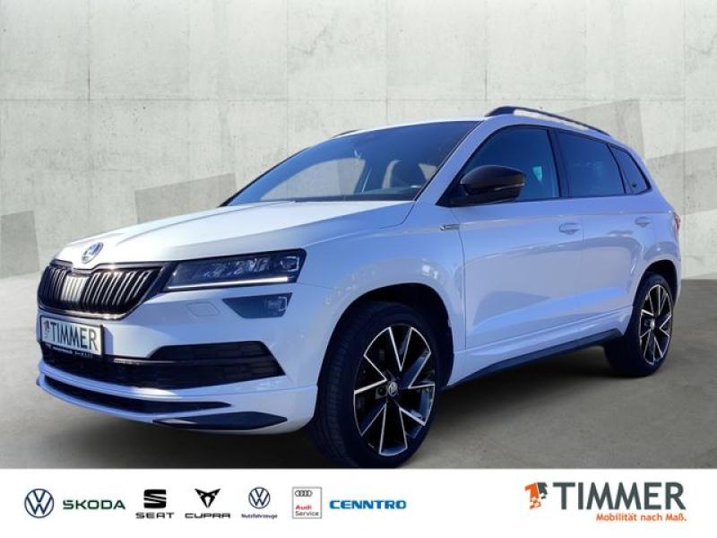 SKODA  Karoq 2.0 TDI DSG 4x4 SPORTLINE *AHK *CANTON *VI, Moon-Weiss Metallic