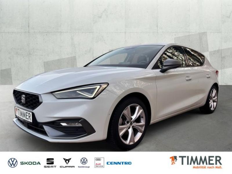 SEAT  Leon 1.5 eTSI DSG FR *MATRIX *ACC *RKAM *NAVI *S, Nevada Weiss