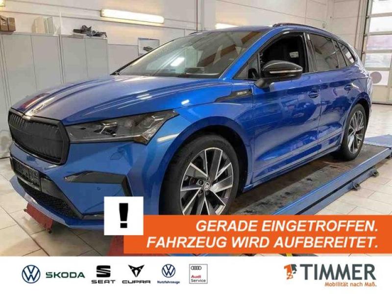 SKODA  Enyaq iV 60 SPORTLINE +AHK +MATRIX +20" +RKAM +N, Race Blau Metallic