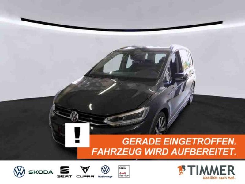 VW  Touran 1.5 TSI DSG R-LINE BLACK 7-SITZE +AHK +LE, schwarz
