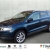 SKODA  Karoq 2.0 TDI DSG 4x4 CLEVER *AHK *LED *ACC *RKA, Lava Blau Metallic