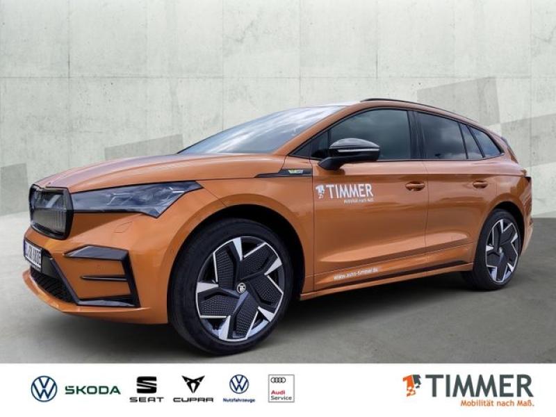 SKODA  ENYAQ RS Suite *AHK*Pano*MaxxPaket*21Zoll", Phoenix-Orange Premium Metalli
