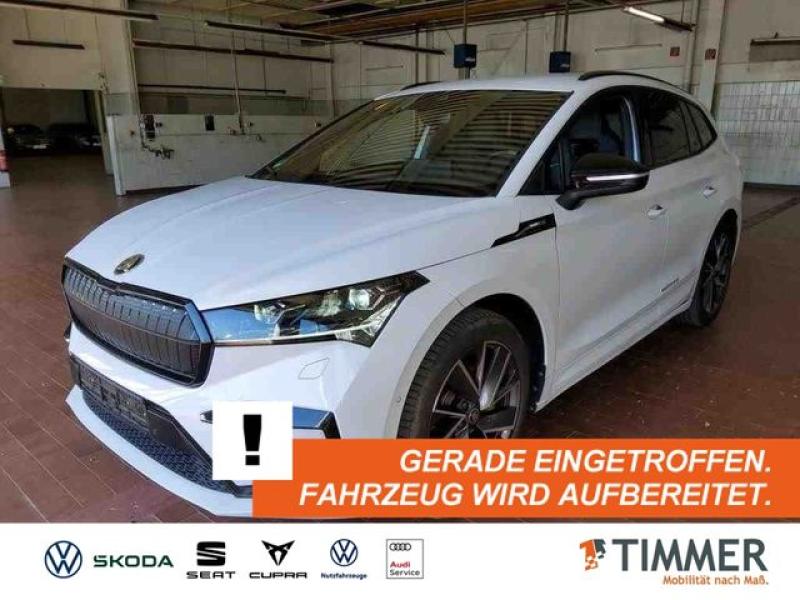SKODA  Enyaq iV 60 62 kWh +LED +AHK +RKAM +ACC +LM +SHZ, Moon-Weiss Metallic