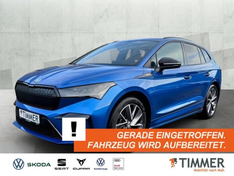 SKODA  Enyaq iV 60 SPORTLINE +AHK +MATRIX +20" +RKAM +N, Race Blau Metallic