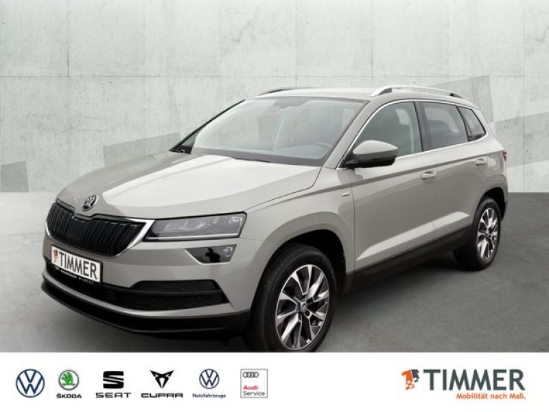SKODA  Karoq 1.5 TSI CLEVER +AHK +LED +NAVI +SHZ +ALU +, Steel Grau