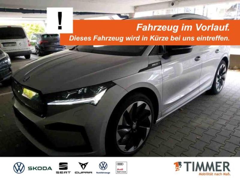 SKODA  Enyaq iV 80 SPORTLINE +AHK +WÄPU +PANO +21" +MAT, Brilliant Silber Metallic
