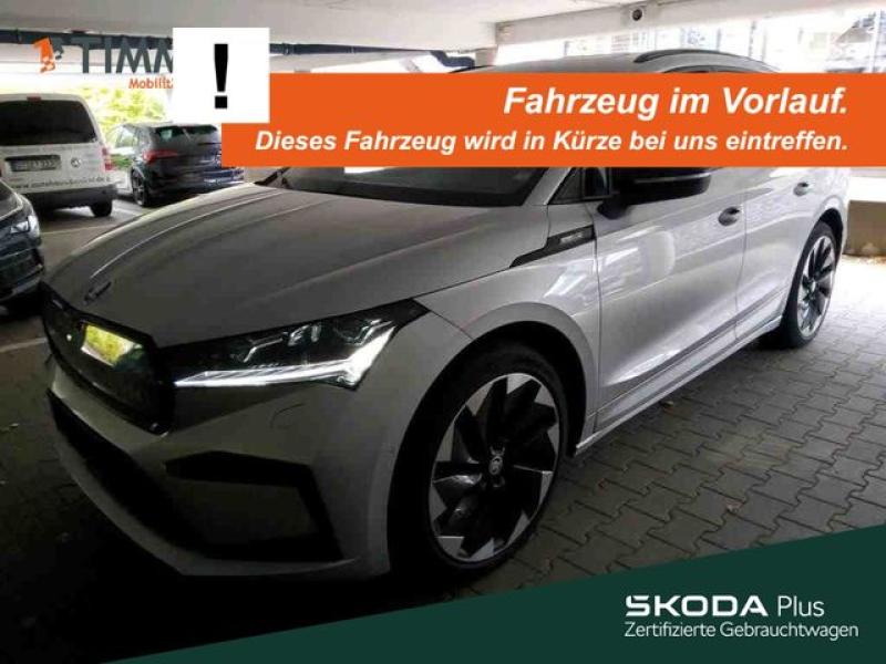 SKODA  Enyaq iV 80 SPORTLINE +AHK +WÄPU +PANO +21" +MAT, Brilliant Silber Metallic