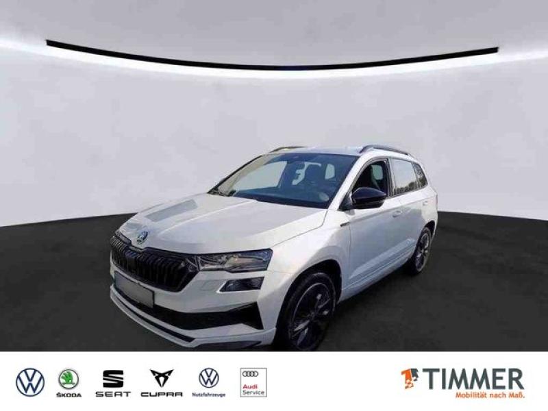 SKODA  Karoq 1.5 TSI DSG SPORTLINE +AHK +MATRIX +ACC +R, Moon Weiss Metallic