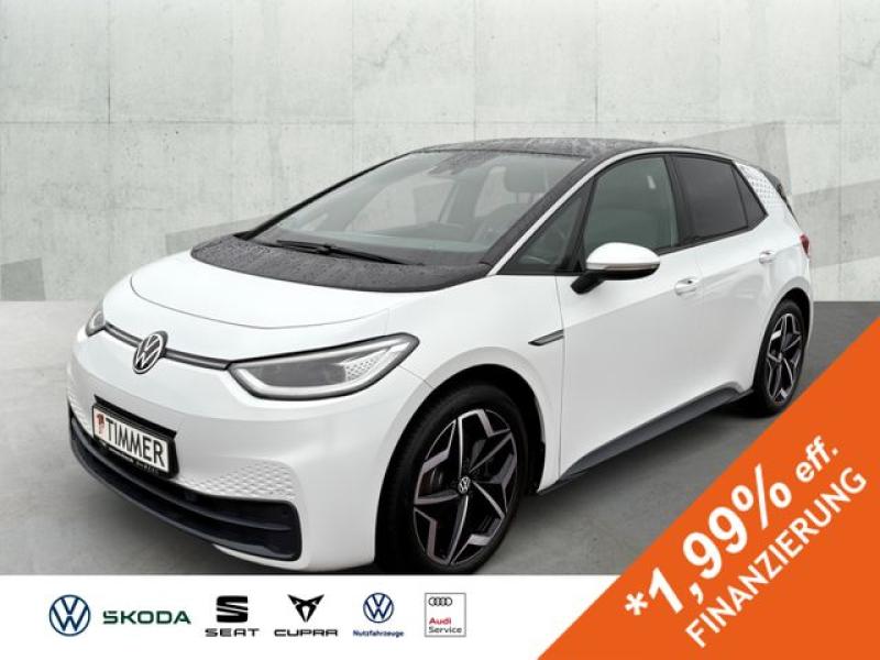VW  ID.3 PURE PERF. STYLE 55kWh +WÄPU +MATRIX +RKAM, Gletscherweiß Metallic