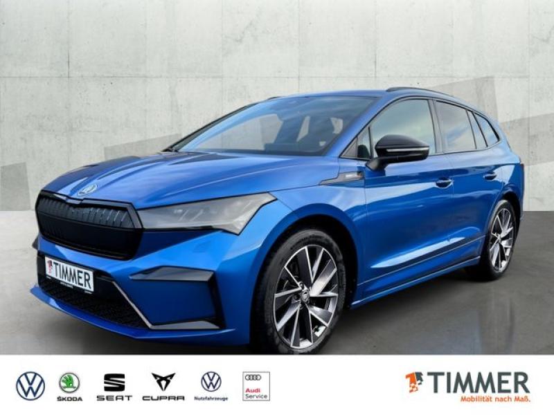 SKODA  Enyaq iV 60 SPORTLINE +AHK +MATRIX +20" +RKAM +N, Race Blau Metallic