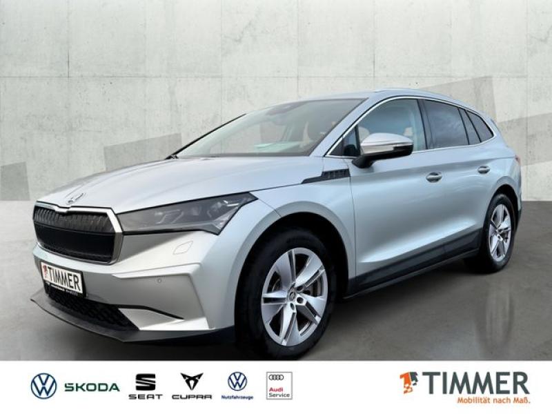 SKODA  Enyaq 80 Lounge 150kW (204PS)*AHK*Matrix*Travel-, Brilliant Silber Metallic