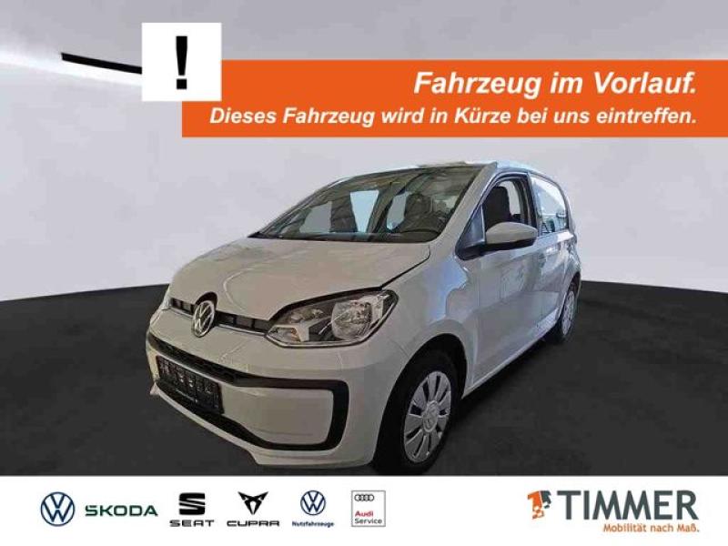 VW  up! 1.0 MOVE +4TÜR +RKAM +KLIMA +TEMPO +DAB+ +PD, Pure White
