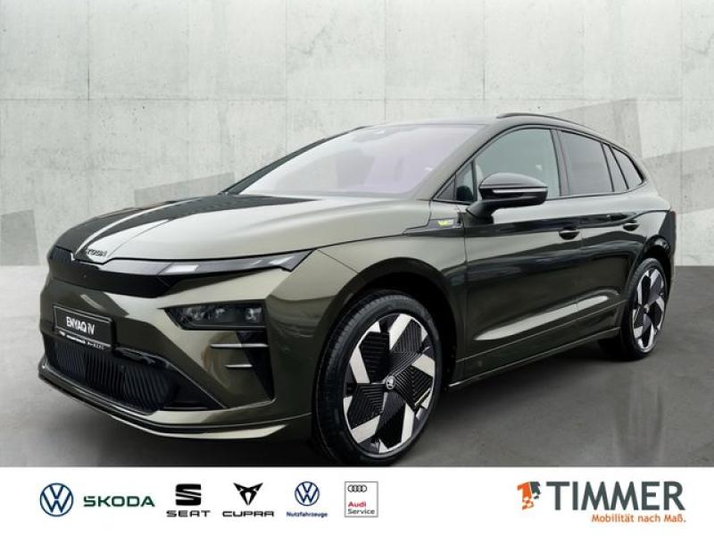 SKODA  Enyaq RS 4X4 250KW (340PS)*AHK*PANO*MATRIX*CANTO, Olibo-Grün Metallic