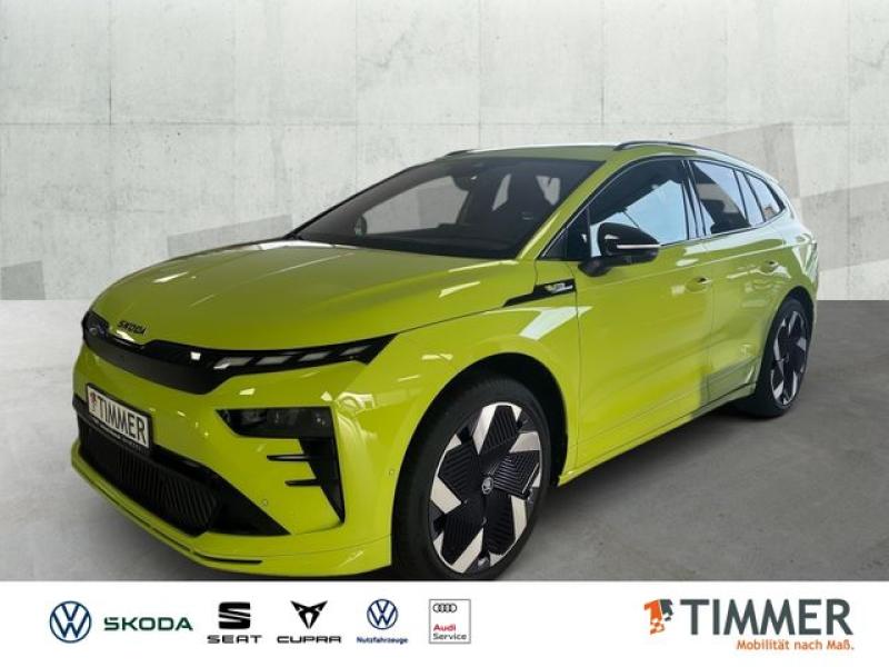 SKODA  Enyaq RS Suite MAXX*PANO*AHK*21"*TRANSP., Mamba grün