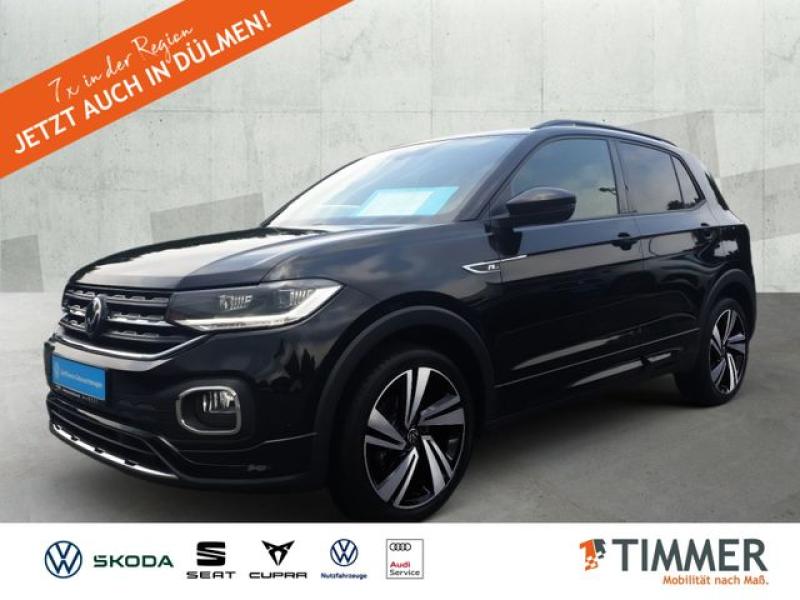 VW  T-Cross 1.0 DSG R-LINE *ACC*LED *NAVI *APP *DAB*, Deep Black Perleffekt