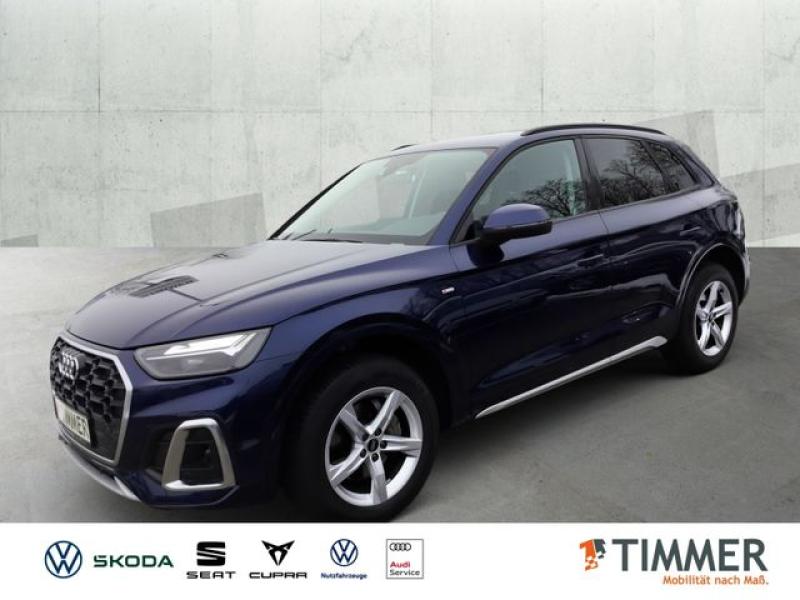 AUDI  Q5 40 TDI S-LINE QUATTRO +AHK +LED +VIRTUAL +TEM, Navarrablau Metallic