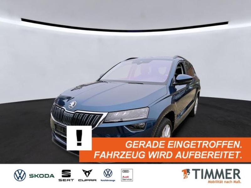 SKODA  Karoq 1.5 TSI STYLE +AHK +LED +TRAVEL +RKAM +VIR, Lava-Blau Metallic