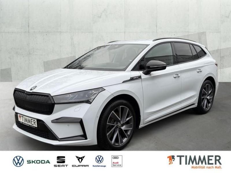 SKODA  Enyaq iV 60 62 kWh +LED +AHK +RKAM +ACC +LM +SHZ, Moon-Weiss Metallic