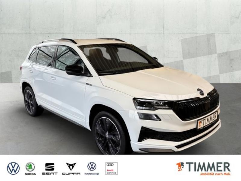 SKODA  Karoq 1.5 TSI DSG SPORTLINE +AHK +MATRIX +ACC +R, Moon Weiss Metallic