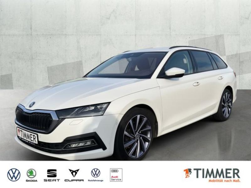 SKODA  Octavia Combi 2.0 TDI DSG STYLE +AHK +MATRIX +AC, Candy Weiss