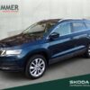 SKODA  Karoq 2.0 TDI DSG 4x4 CLEVER *AHK *LED *ACC *RKA, Lava Blau Metallic
