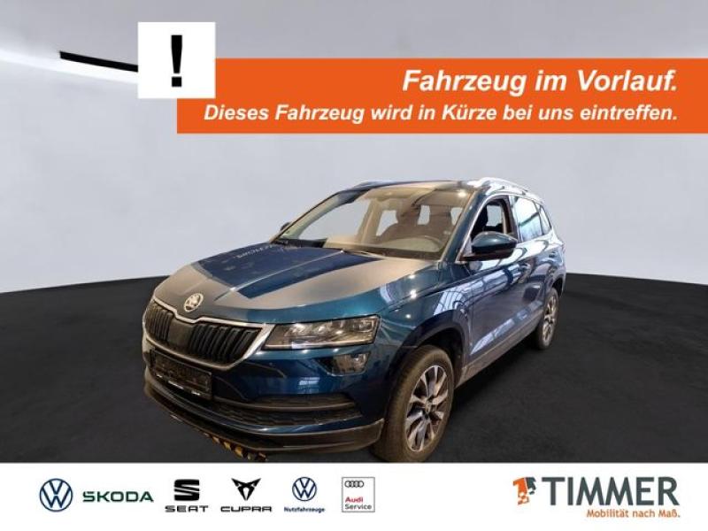 SKODA  Karoq 1.6 TDI DSG DRIVE +AHK +RKAM +LED +NAVI +L, Lava-Blau Metallic