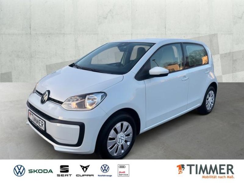 VW  up! 1.0 MOVE +4TÜR +RKAM +KLIMA +TEMPO +DAB+ +PD, Pure White