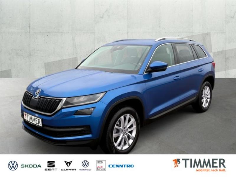 SKODA  Kodiaq 1.5 TSI DSG STYLE +AHK +LED +RKAM +NAVI +, Race Blau Metallic