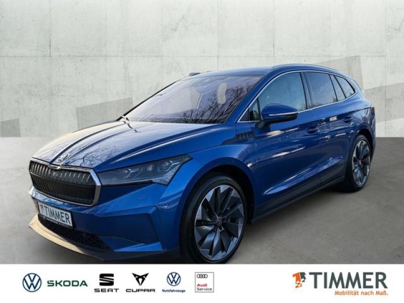 SKODA  Enyaq iV 80 SUITE +AHK +MATRIX +RKAM +LEDER +LM, Race-Blau Metallic