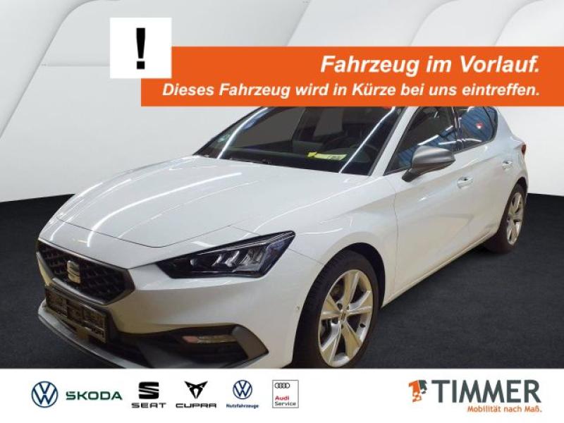 SEAT  Leon FR 1.5 eTSI DSG +RKAM +CARPLAY +LED +SHZ +, Glacial Weiß Metallic