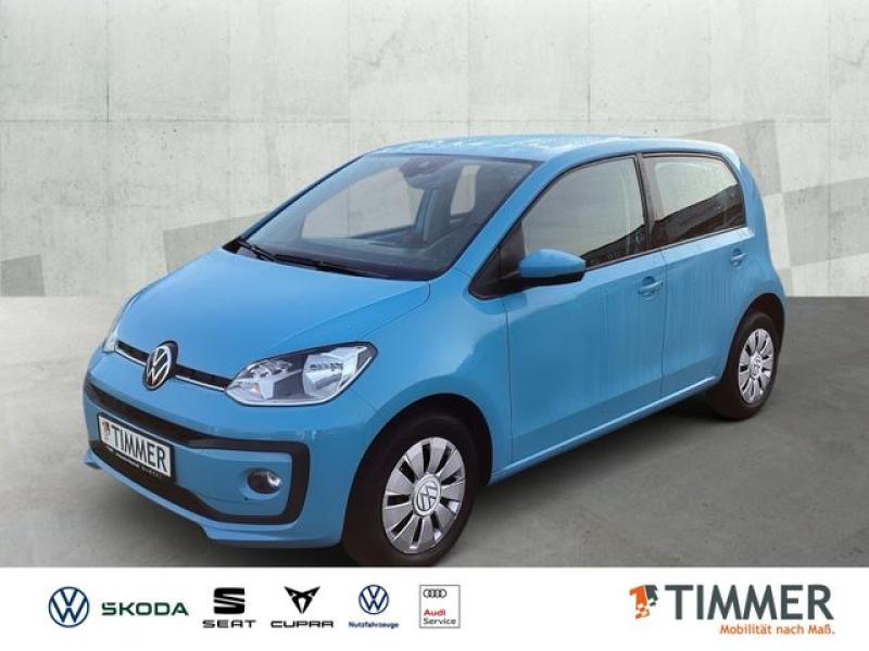 VW  up! 1.0 MOVE +4TÜR +KLIMA +SITZHZ +ALLWETTER +, Teal Blue