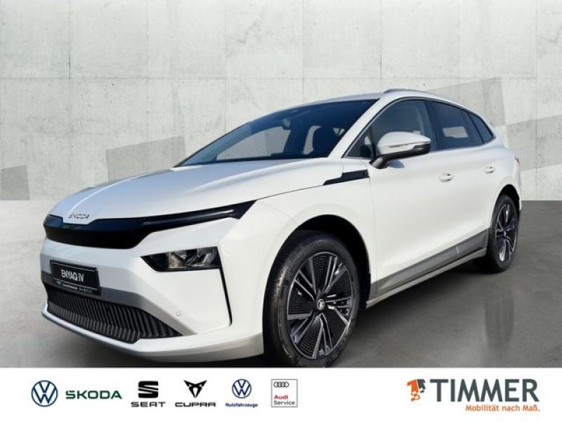 SKODA  Enyaq 85 Loft 210kW (286PS)*AHK*TRAVEL*SHZ*NAVI*, Moon-Weiss Metallic