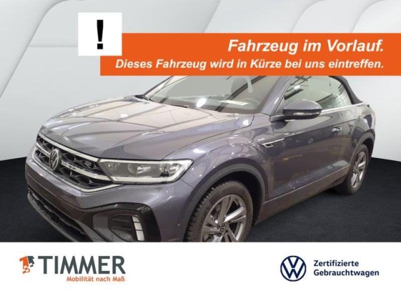 VW  T-Roc Cabriolet 1.5 TSI DSG R-LINE +AHK +LED +AC, Rauchgrau Metallic Schwarz