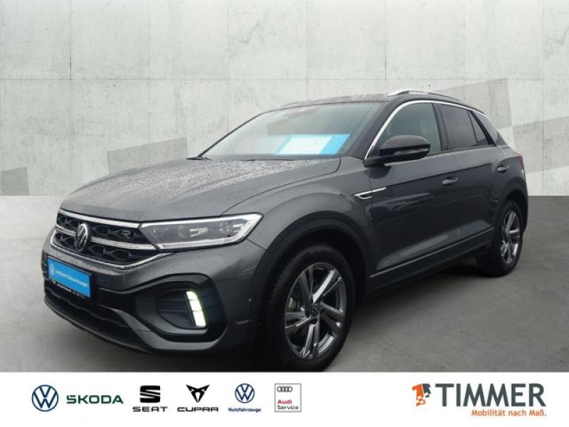 VW  T-Roc 1.5 TSI DSG R-LINE +AHK +LED +RKAM +ACC +A, Indiumgrau Metallic Schwarz