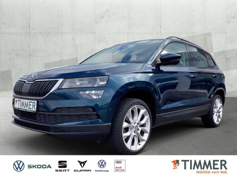 SKODA  Karoq 1.6 TDI STYLE +STHZ +VIRTUAL +NAVI +SHZ +1, Lava Blau Metallic