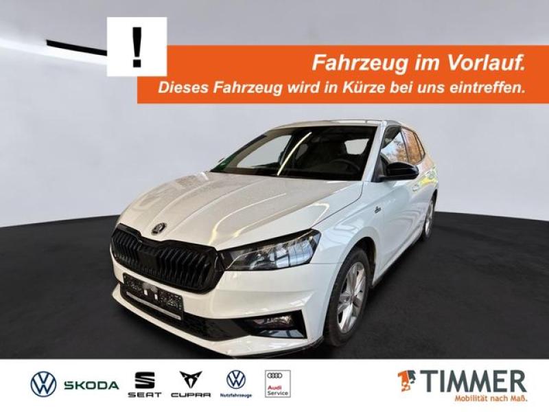 SKODA  Fabia 1.0 MONTE CARLO +LED +LM +TEMPO +SMART +SH, Moon-Weiß Perleffekt