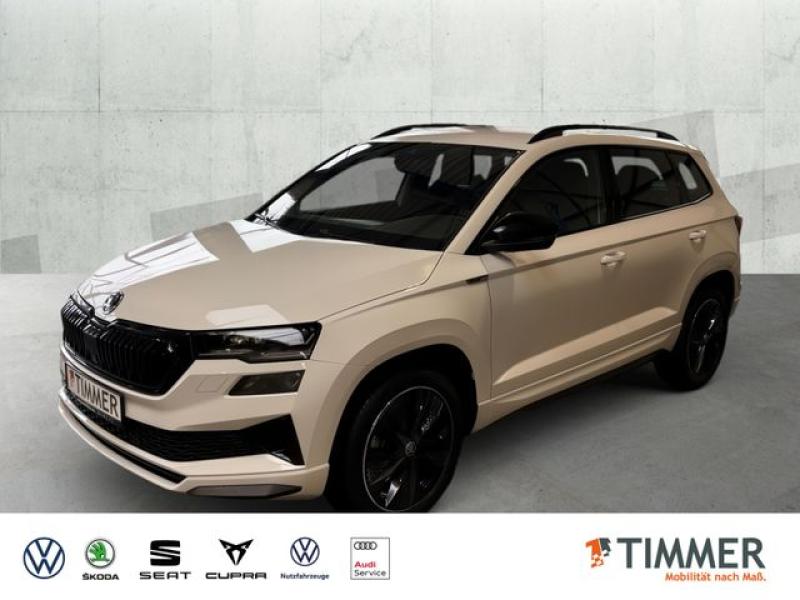 SKODA  Karoq 1.5 TSI DSG SPORTLINE +AHK +MATRIX +ACC +R, Moon Weiss Metallic